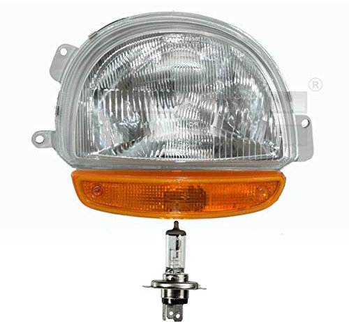 Scheinwerfer rechts H4 für Twingo I C06_ inkl. Osram Lampen mit Lampenträger ohne Stellmotor LWR