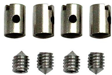 Solderless Cable Nipples,Entweg 8Pcs Solderless Cable Nipples 5mm Throttle Choke for Motorcycle Scooter Quad Mower