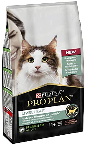 Purina PRO PLAN LiveClear Sterilised Adult | 1,4 kg | Alimento completo per gatti | Con salmone