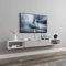 Mobile Porta TV Sospeso, Mobile TV Pensile Opaco, Mobili per la Casa Del Centro Di Intrattenimento Multimediale per Soggiorno Camera da Letto/B / 120cm