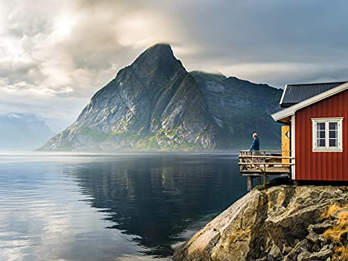 Rasch Tapeten 101119 - Fototapete mit einer norwegischen Landschaft aus der Young Artists Kollektion - 2,80m x 3,72m (L x B)
