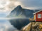Rasch Tapeten 101119 - Fototapete mit einer norwegischen Landschaft aus der Young Artists Kollektion - 2,80m x 3,72m (L x B)