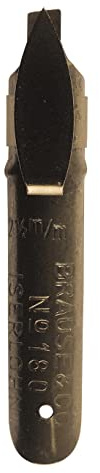Brause 158525B - Packung mit 15 Banzugfedern 2,5mm für Linkshänder, mit abgeschrägter Spitze und Reservoir für die westliche Kalligrafie, ideal für Kalligraphie, 1 Box