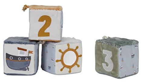 LITTLE DUTCH LD8616 - SET DI CUBETTI MORBIDI SAILORS BAY