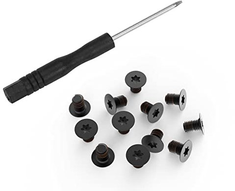 12PCS M2x3 Torx T5 Screws for Dell XPS 13 9343 9350 9360 9300 9370 9380 7390, XPS 15 9500 9550 9560 9570 7590 & Precision M5510 5520 5530 5540 5550 Series Laptop with Screwdriver, Black