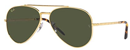 Ray-Ban Unisex 0rb3625 Sonnenbrille, Gold/grün, 58