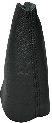 AERZETIX - C59607 - Schalthebelmanschette aus echtem schwarzem leder - kompatibel mit Vw Fox 2004-2012 - farbe: schwarz mit schwarz nähten - für manuelles getriebe