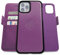 Dreem Fibonacci 2in1 Handyhülle Flipcase für iPhone 12 & 12 Pro | Magnetisches iPhone Case | TPU Etui Lederhülle Schutzhülle, RFID Schutz, Veganes Kunstleder, Geschenkbox | Lila