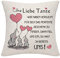 Bommex Geschenk für unsere Tante Kissenbezug für unsere Tante Geschenk für Tante von Nichte Neffe Tante Kissenbezug von Nichte Neffe Tante Geburtstagsgeschenk (Unsere Tante)