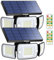INTELAMP Solarlampen für Außen mit Bewegungsmelder, 6000 mAh 1200LM Solarleuchten für Außen mit Fernbedienung,270°Beleuchtung 4 Modi Solar Aussen Wandleuchte