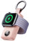 JOYROOM Cargador Apple Watch, 2000 mAh Cargador Inalámbrico Portátil para Apple Watch Series 9/8/7/6/5/SE/4/3/2/UItra 2/Ultra, Magnético (Rosa)