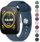 Oumida Cinturino per Amazfit Bip 5 /Bip 6 Smartwatch, 22mm Cinturini Morbido Silicone Braccialetto Compatibile con Amazfit Cheetah/Cheetah Pro