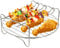 SPARES2GO 7 Round Shelf Rack Compatible with Daewoo Halogen Oven Cooker Mini + Skewers