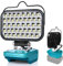 Cordless LED Work Light for Makita 14.4V/18V LXT Battery, Portable Flashlight Jobsite Light Spotlight Tool for Makita, Lamp Flood Light for Repairing/Outdoor Camping/Fishing/Emergency(No Battery)