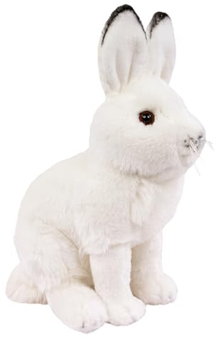Teddys Rothenburg Kuscheltier Schneehase sitzend weiß 30 cm Plüschschneehase Stofftier Plüschtier