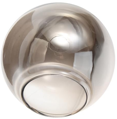 Gadpiparty Glaskugel-Lampenschirm: Grauer Glaskugel-Lampenschirm Ersatz-Doppelöffnungsloch Runde Kugel-Lampenabdeckungen Ersatz-Lichtabdeckungen Für Beleuchtungskörper Schutzteile