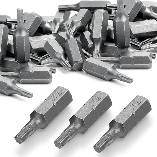 SWTYExt 30 unidades T10 Torx Bit 25 mm Surtido para portabrocas y todos los destornilladores sin cabeza