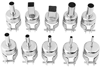 10pcs/Set Heat Gun Nozzles Heat Gun Nozzles, Welding Nozzles Kits for Hot Air Gun Soldering Station Repair Tools