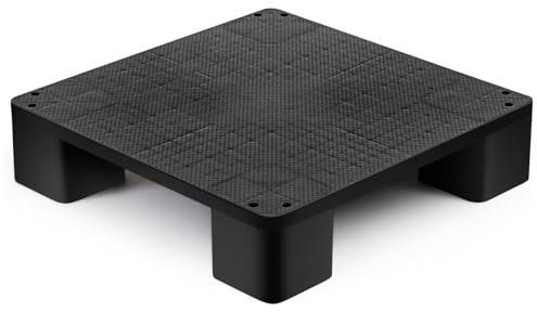 Vercraft Kunststoff-Palette für Kellerlagerung, einfach zu stapeln, leichte Bodenpalette, Display, Bodenbelag, Zimmer, Supermarkt, Weihnachten, unterstützt bis zu 907 kg (50,8 cm L x 50,8 cm B x 12,9