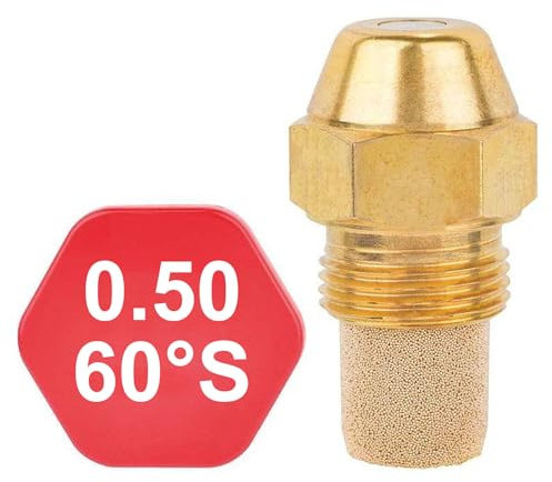 GICLEUR OD TYPE S-0.50 S DEBIT 0,50 US GAL/H 60 °S BRONZE NOZZLE FIOUL OIL LAITON …