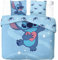 Bettwäsche Stitch für Doppelbett, Disney, aus Baumwolle, Blau