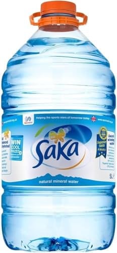 Saka Water | Natural Mineral Water | 5L Bottle | Pack of 1