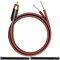 MKBKLLJY 1 cavo per altoparlanti da RCA a filo nudo, 30 cm, 16 AWG, con rivestimento in rame puro, spina placcata in oro, resistente alla corrosione, con fascette per collegamento diretto di
