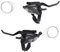 MEGHNA Fahrrad-Schalthebel-Set, 3 x 8 Gänge, Daumenschaltung, links und rechts, 24 Gänge, für Mountainbike, Cruiser, Klapprad