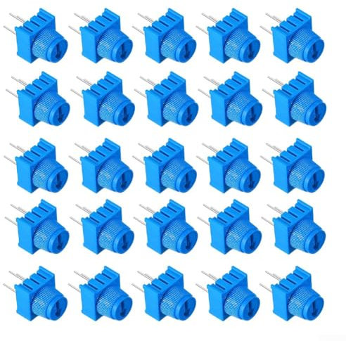 Potentiometer mit blauem Drehknopf, variable Widerstände, 3386P-1-103, einstellbare Potentiometer (10 K), 20 Stück