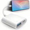 cyclingkit Adaptador USB Cable OTG para iPhone con Puerto de Carga de 10 W 2 en 1 Adaptador Lightning a Hembra USB para iPad/cámara/SD Lector de Tarjetas/micrófono, ratón etc[certificación Mfi]