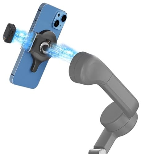 Supporto magnetico ad anello per DJI Osmo Mobile 8P / 8 / 7P / 7P / 7 Smartphone Gimbal, forte aspirazione Multifunctional Tracking Module Gen 1 (non Gen 2) Adattatore per DJI OM 8/7P/7 Stabilizzatore