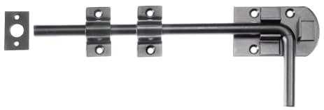 Heavy Duty Garage Door Bolt – Secure Locking Bolt for Up & Over, Side-Hinged & Shed Doors – Rust-Resistant Steel Security Latch (Hot Spelter Galvanised, 305mm (12))