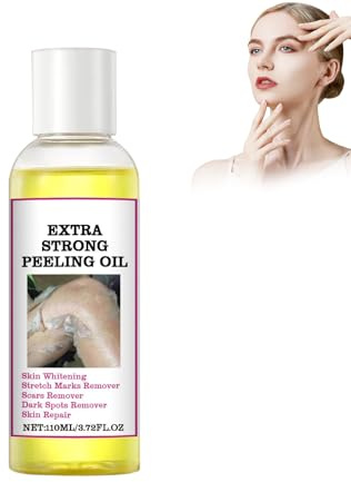 Extra Strength Yellow Peeling Oil, 110 Ml Gelbes Peeling-Öl Für Du-Nkle Haut Exfolierendes Peeling-Gel, Gelbes Peeling-Öl Für Den Körper Aufhellende Hornhaut, Ellbogen, Knie, Finger