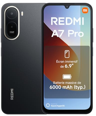 XIAOMI REDMI A7 Pro Smartphone 4+64GB Black 6.9 Display | 6000mAh (typ) Battery, Octa-core Processor, 13MP AI Dual Camera, 1 Year Extra Warranty