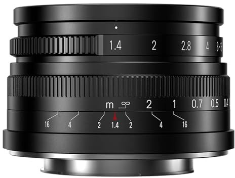 7artisans 35mm F1.4 Mark II APS-C Objectif de caméra Principal for Micro 4/3 ZVE10 A6000 FX30 X-H2 /ZFC/RF/E Lumix(M4/3)