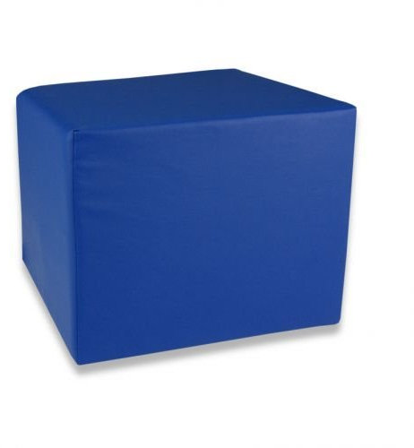 Fränkische Schlafmanufaktur Stufenlagerungswürfel, Bandscheibenwürfel, Lagerungswürfel, mit Soft-Kunstlederbezug, ca. 50x45x40 Farbe Blau