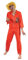 Bristol Novelty AF032 Zombie Prisoner Man Orange Boiler Suit, Chest Size 42-44 inch
