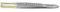 Manicare Pince à épiler plate en acier inoxydable de qualité chirurgicale plaquée or pour poils foncés, épilation de précision, épilation des sourcils, accessoire de beauté professionnel