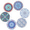 BOHORIA® Premium Design Dessous de Verre Soucoupe Café Thé Cadeau Verre Boho Orient Mandala Orient (Orient)