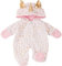 Götz 3402912 Onesie Einhorn - Einteiliger Puppen-Overall Puppenbekleidung Gr. S - Bekleidungs- und Zubehörset für Babypuppen 30 - 33 cm