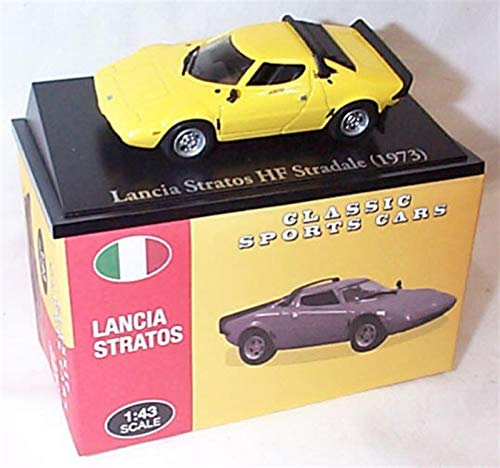 atlas editions collezione auto sportive classiche Lancia Stratos Modellino giallo in scala 1:43 pressofuso