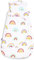 Snuz Baby Sleeping Bag with Nappy Zip - For Easy Nappy Changes, Super Soft Cotton Sleeping Bags with Perfect Fit Poppers, Meets British Safety Standard, Rainbow, 1 Tog 0-6M