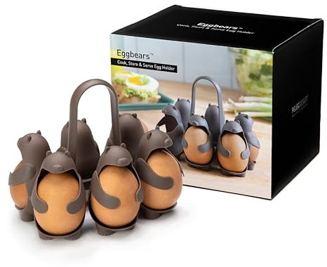 PELEG DESIGN Egg Holder, Brown, 14.5x11x13 cm