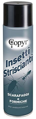 COPYR | Bombola Striscianti: Insetticida pronto all'uso contro insetti striscianti, volanti, acari e zecche - bombola 400 ml