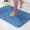 MIULEE Badematte Weiche Badteppich rutschfest Badvorleger Fußmatte Badzimmermatte Bettvorleger Flauschig Teppich Badezimmerteppich Duschmatte für Bade & Wohnzimmer Schlafzimmer 50x80 cm Blau