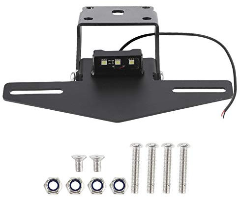 Motorcycle License Plate Bracket, Motorcycle License Plate Holder Eliminating W/LED Light