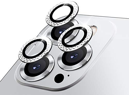 LucBuy Protezione per Obiettivo Della Fotocamera per iPhone 12/11/Pro/Max/Mini, Pellicola per Schermo con Lente Circolare in vetro Temperato HD in Lega di Alluminio,Anti-graffio Facile Installazione