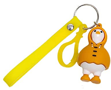 IKAAR Schlüsselanhänger PVC Cartoon-Ente Keychain Handtaschenanhänger Dekor Geschenk