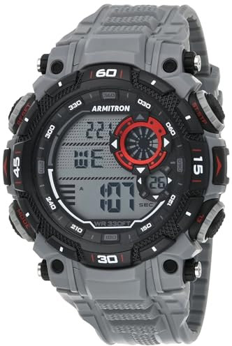 Armitron Sport Reloj cronógrafo Digital para Hombre con Correa de Resina, 40/8397