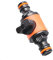 Yushu - Quick-release Double-Way Water Pipe Joint with Switch - Pacifier Valve - In-line Shut-off Connector for Garden Hose Pipe - Hose Clamp Repair Mender Kit
